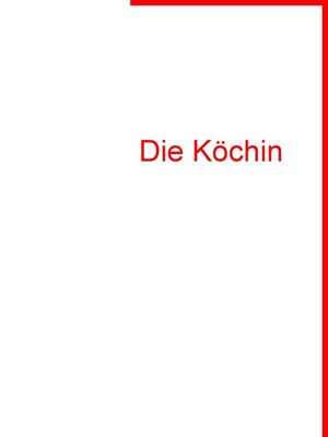 cover image of Die Köchin